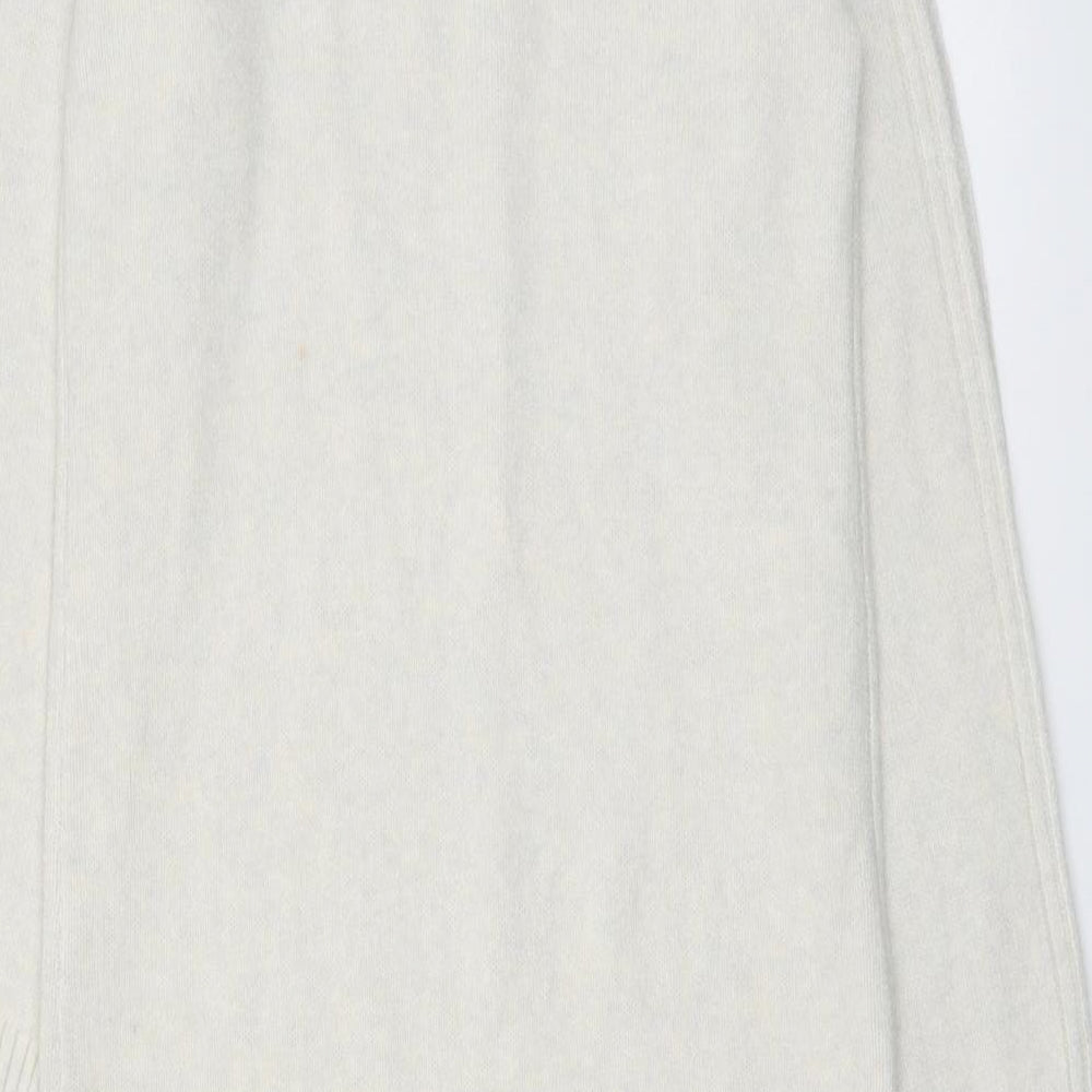 Marks and Spencer Womens Ivory Polyester Jumper Dress Size XS Roll Neck Pullover