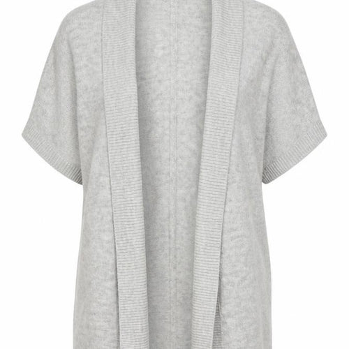 Monsoon Womens Grey V-Neck Acrylic Cardigan Jumper Size S