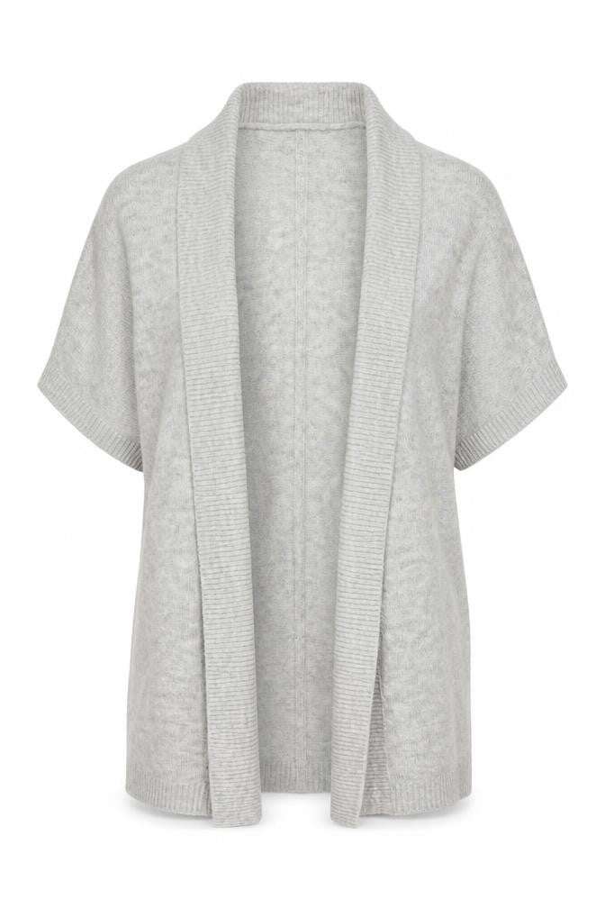 Monsoon Womens Grey V-Neck Acrylic Cardigan Jumper Size S