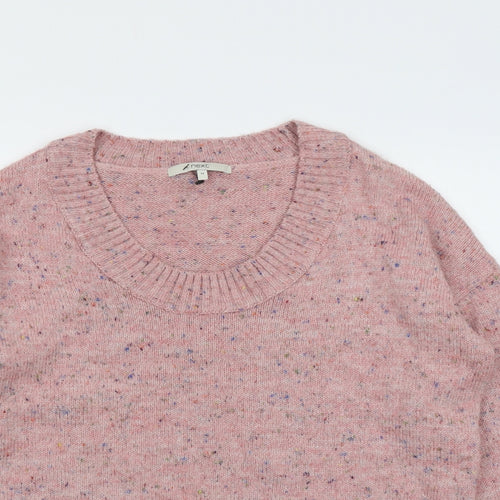 NEXT Womens Pink Scoop Neck Acrylic Pullover Jumper Size 14