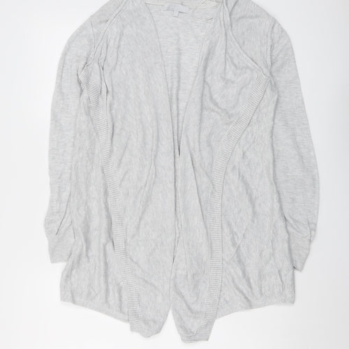 Red Herring Womens Grey V-Neck Viscose Cardigan Jumper Size 14