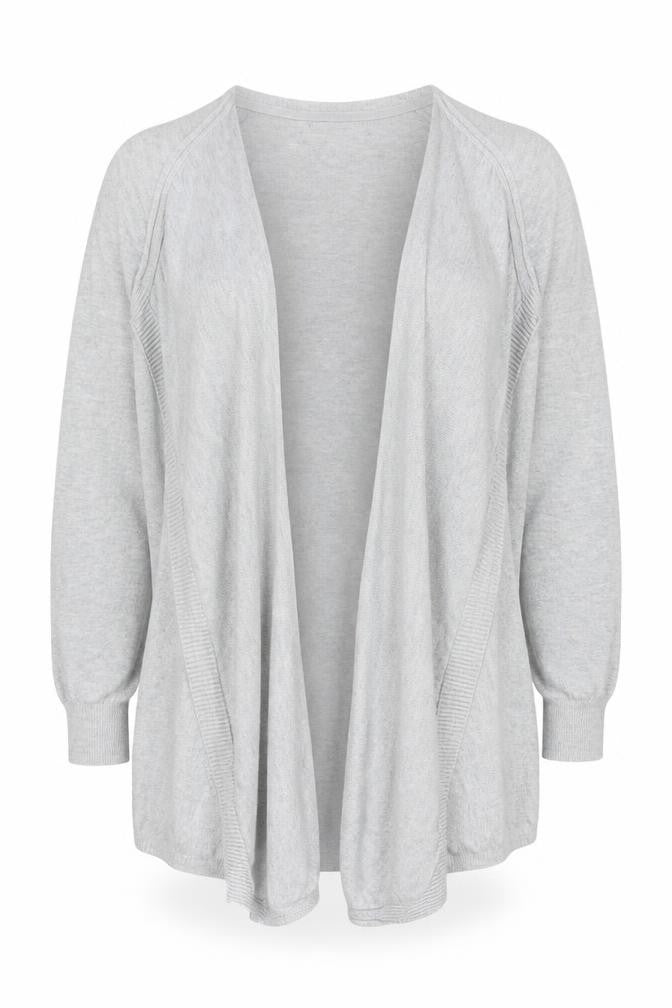 Red Herring Womens Grey V-Neck Viscose Cardigan Jumper Size 14