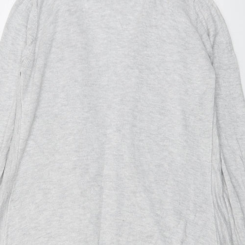 Red Herring Womens Grey V-Neck Viscose Cardigan Jumper Size 14