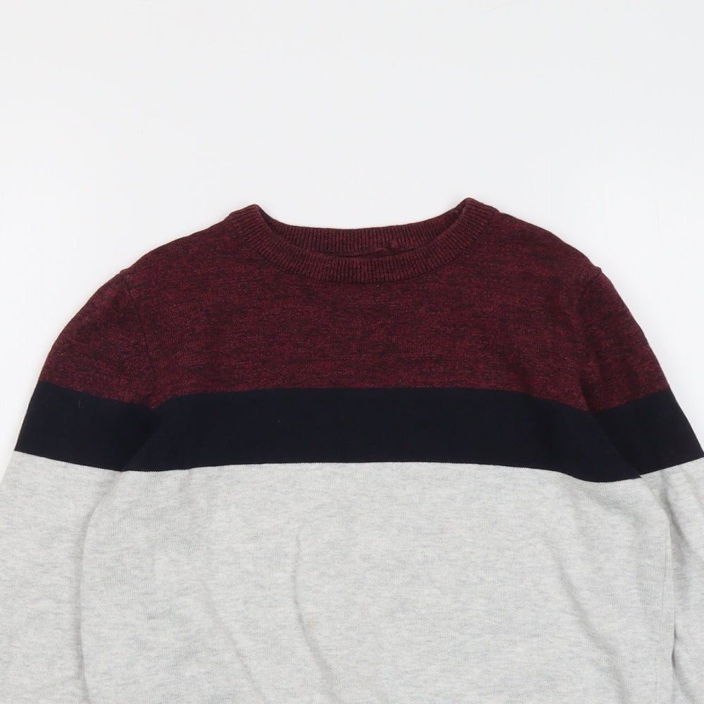 NEXT Boys Multicoloured Round Neck Cotton Pullover Jumper Size 11 Years Pullover