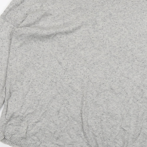 NEXT Womens Grey Boat Neck Cotton Pullover Jumper Size 12