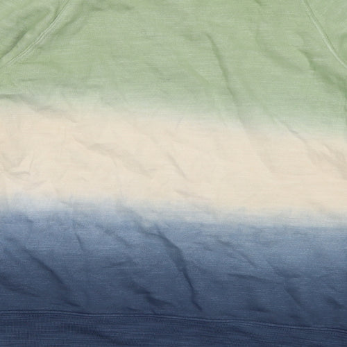 Marks and Spencer Womens Multicoloured Colourblock Cotton Pullover Sweatshirt Size 8 Pullover - Ombre effect