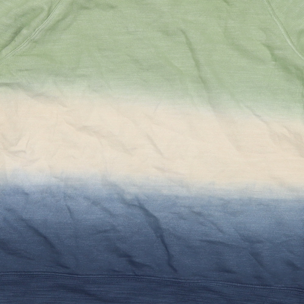 Marks and Spencer Womens Multicoloured Colourblock Cotton Pullover Sweatshirt Size 8 Pullover - Ombre effect