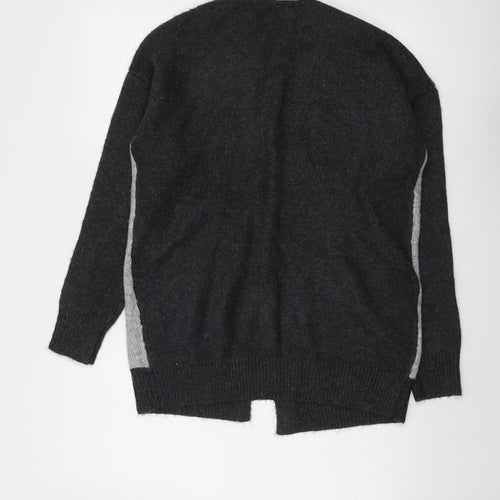 Jessica Simpson Womens Grey V-Neck Polyester Cardigan Jumper Size S
