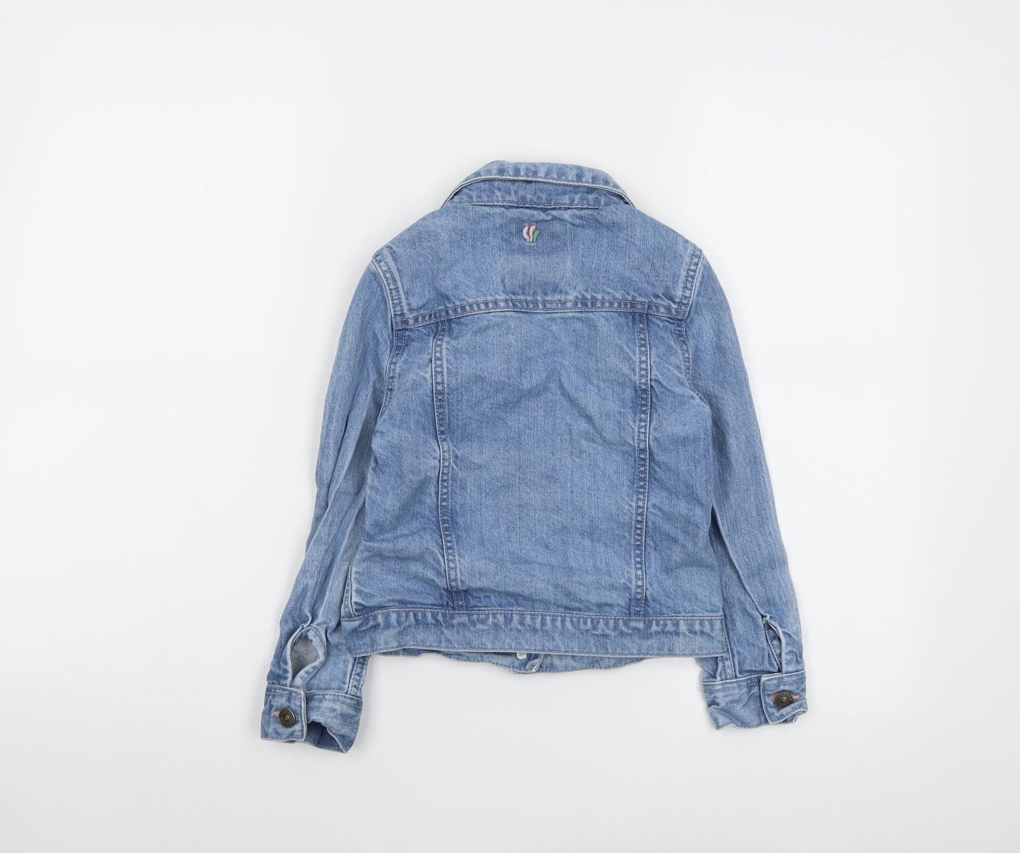 Fat Face Girls Blue Jacket Size 7-8 Years Button