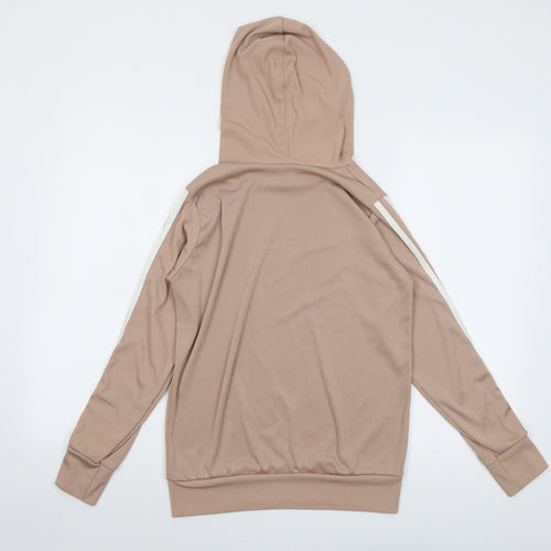 Boohoo Womens Beige Polyester Pullover Hoodie Size 10 Pullover