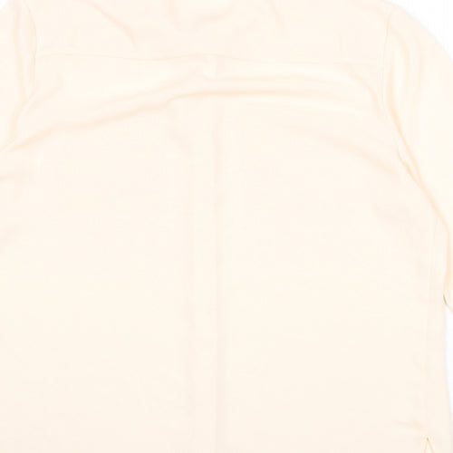 Dorothy Perkins Womens Pink Polyester Basic Button-Up Size 14 Collared