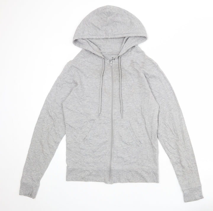 Christian Lacroix Womens Grey Cotton Full Zip Hoodie Size S Zip