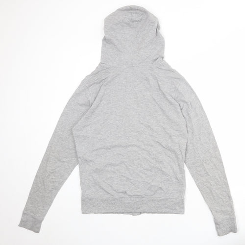 Christian Lacroix Womens Grey Cotton Full Zip Hoodie Size S Zip