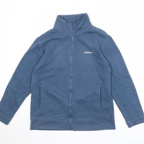 LA Gear Womens Blue Polyester Full Zip Sweatshirt Size 10 Zip