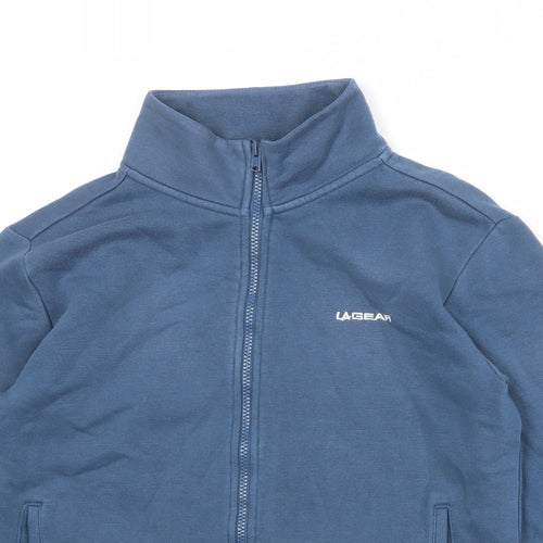 LA Gear Womens Blue Polyester Full Zip Sweatshirt Size 10 Zip