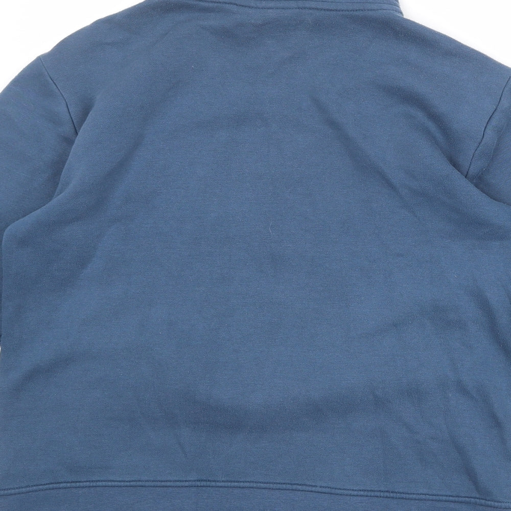 LA Gear Womens Blue Polyester Full Zip Sweatshirt Size 10 Zip
