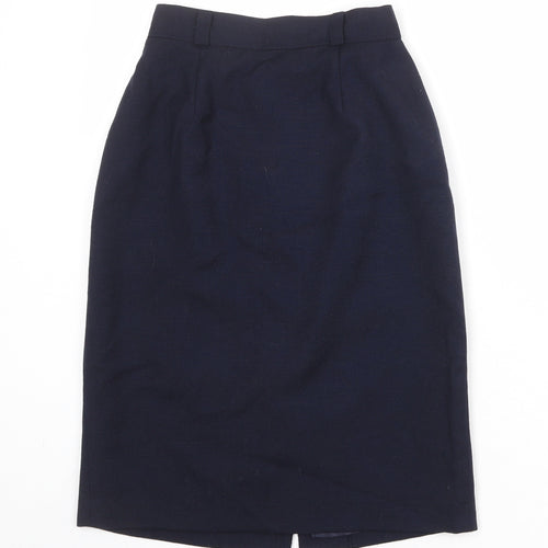Hammels Womens Blue Polyester Straight & Pencil Skirt Size 8 Zip