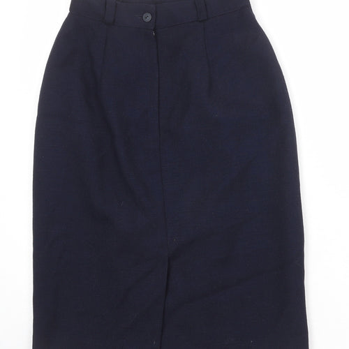 Hammels Womens Blue Polyester Straight & Pencil Skirt Size 8 Zip