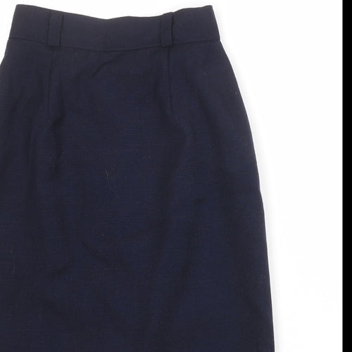 Hammels Womens Blue Polyester Straight & Pencil Skirt Size 8 Zip