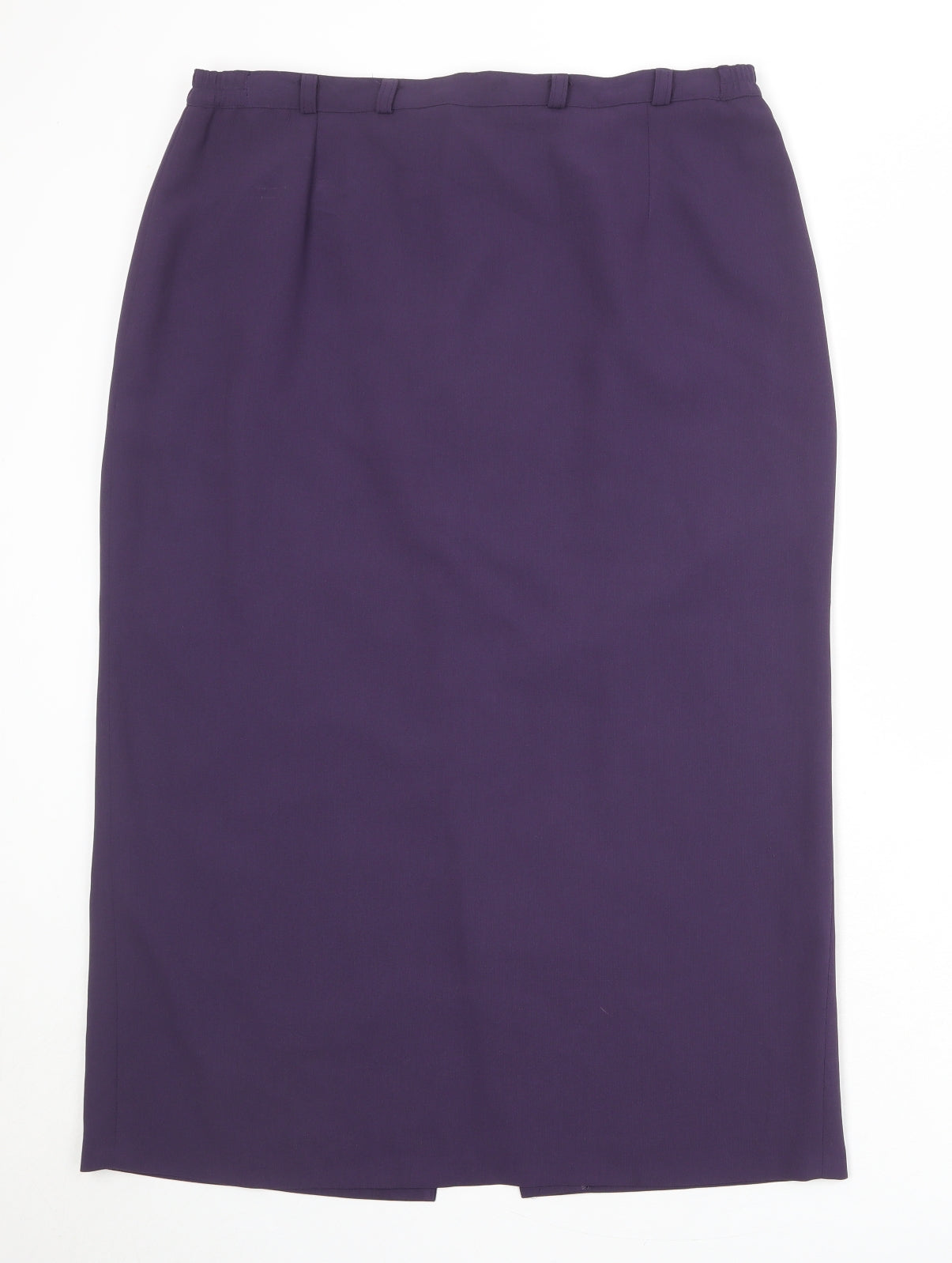 Lucinda Grey Womens Purple Polyester A-Line Skirt Size 20 Zip
