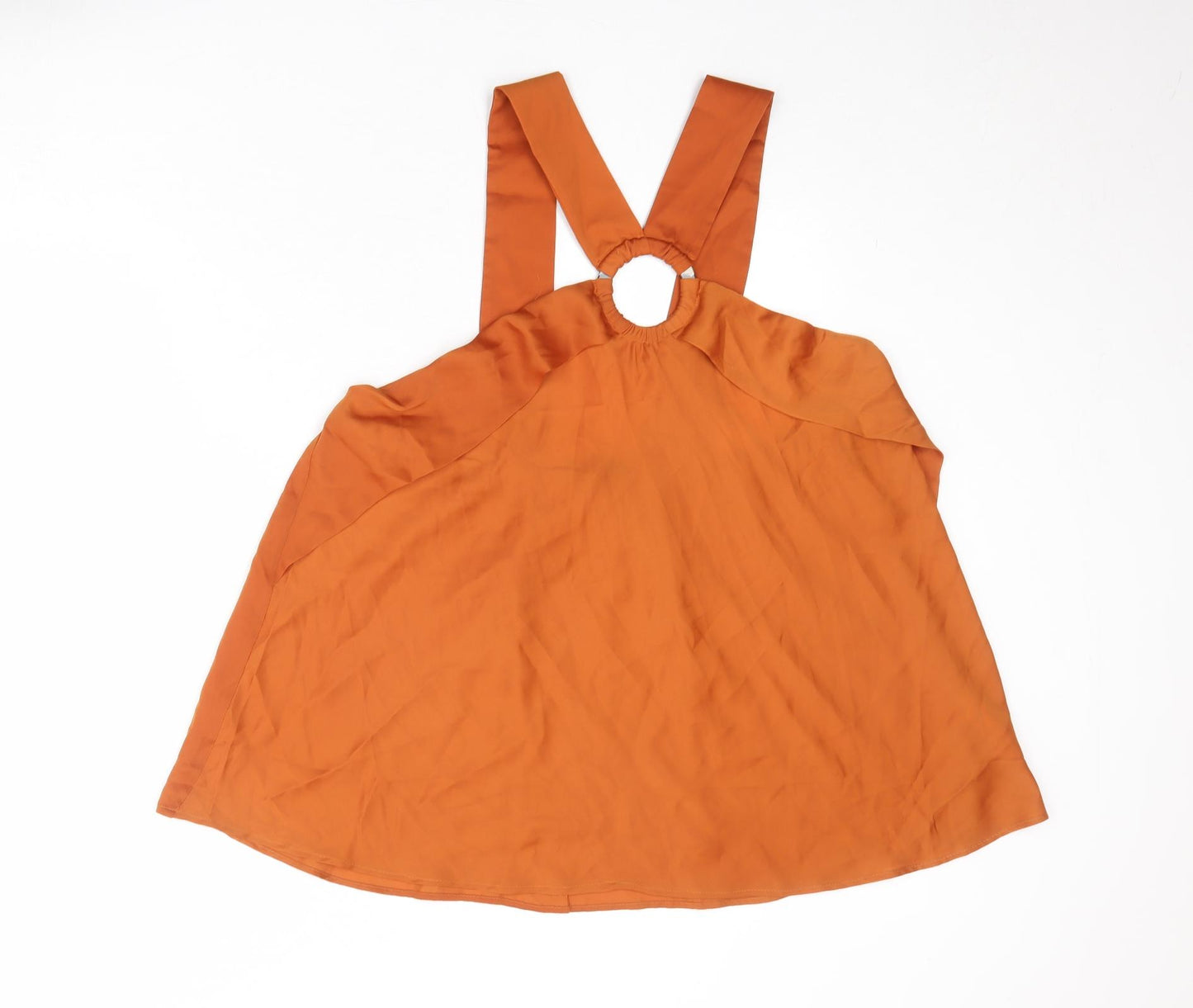 NEXT Womens Orange Polyester Camisole Tank Size 20 V-Neck - Ring Detail
