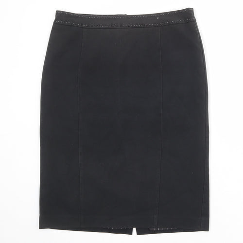 NEXT Womens Grey Polyester A-Line Skirt Size 12 Zip