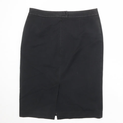NEXT Womens Grey Polyester A-Line Skirt Size 12 Zip