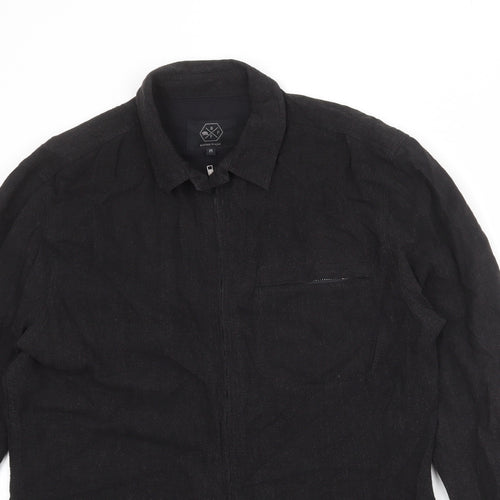 Bellfield Projex Mens Black Jacket Size M Zip - Pocket