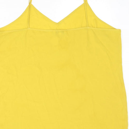 NEXT Womens Yellow Polyester Camisole Tank Size 20 V-Neck