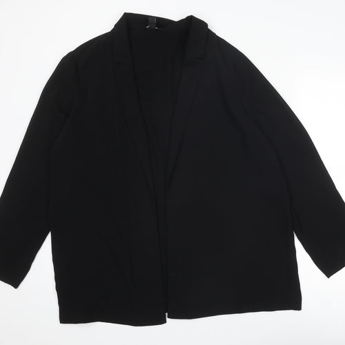 New Look Womens Black Jacket Blazer Size 18