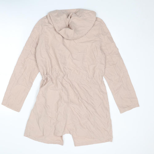 Divided by H&M Womens Pink Parka Coat Size 10 Zip