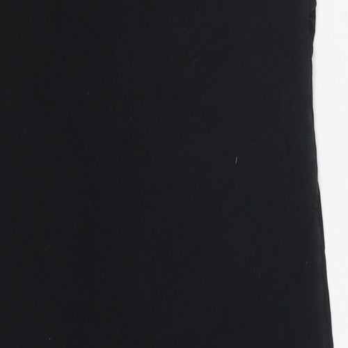 Miss Selfridge Womens Black Cotton Basic Blouse Size 10 Sweetheart - Strapless