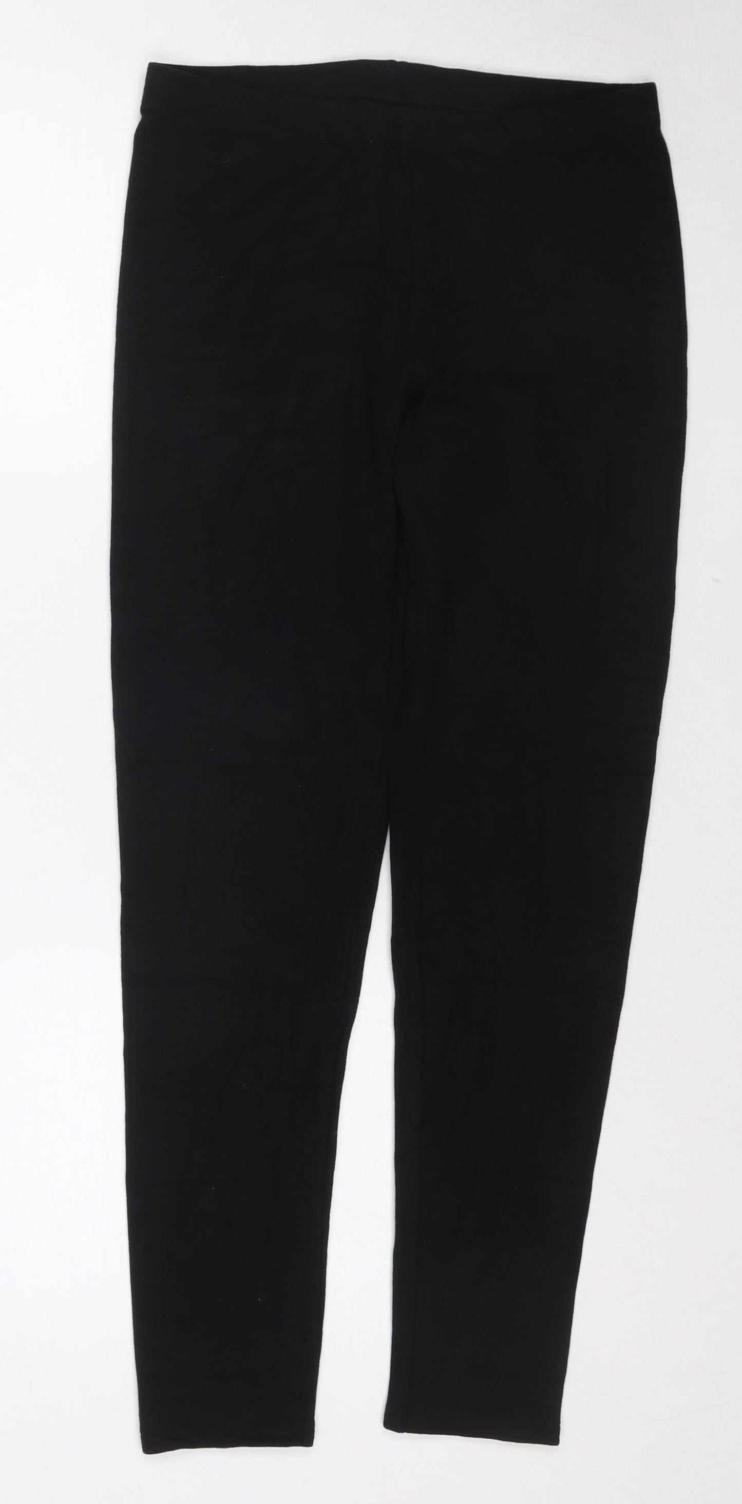 Marks and Spencer Womens Black Viscose Carrot Leggings Size 16