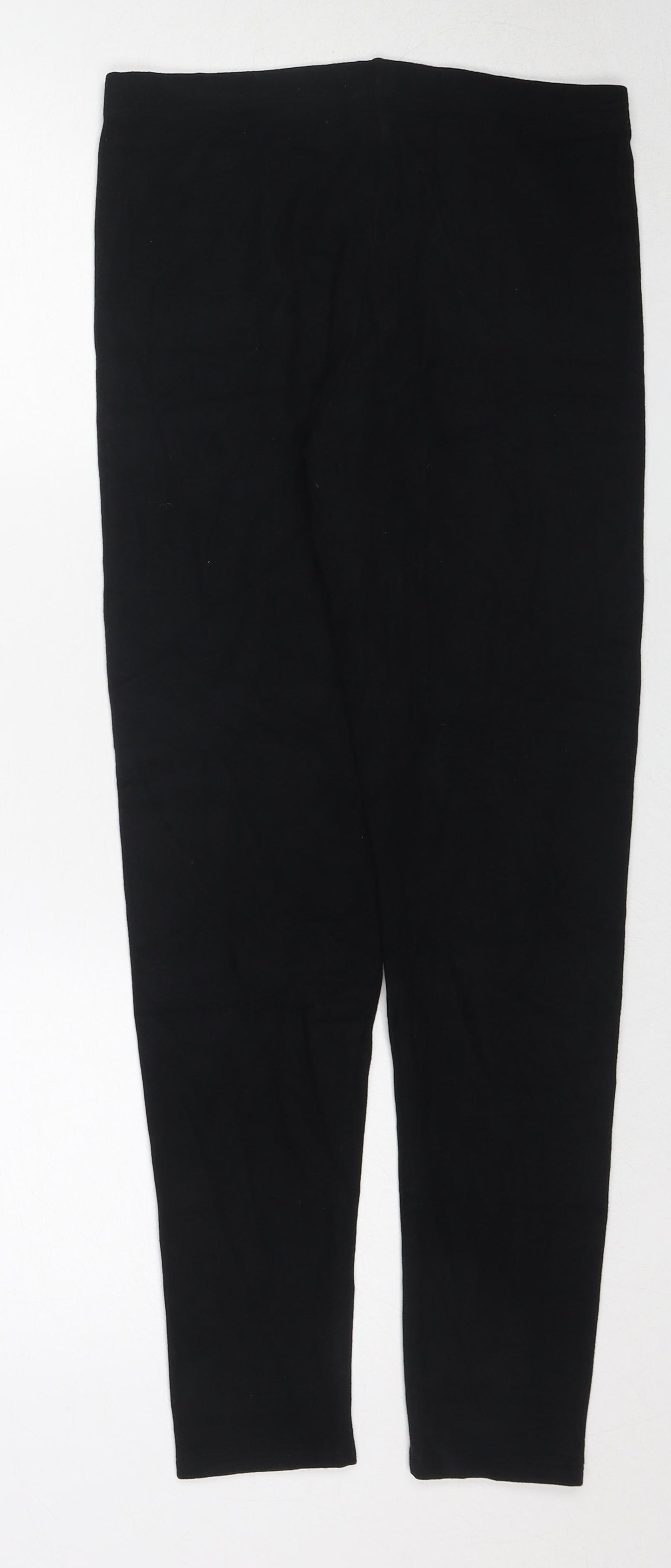 Marks and Spencer Womens Black Viscose Carrot Leggings Size 16
