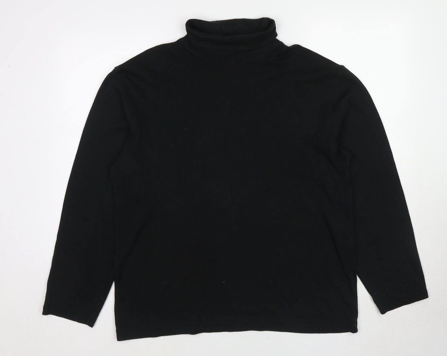 BHS Womens Black Cotton Pullover Sweatshirt Size L Pullover