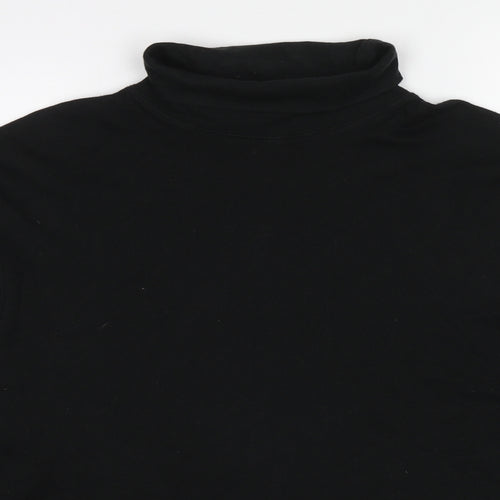 BHS Womens Black Cotton Pullover Sweatshirt Size L Pullover
