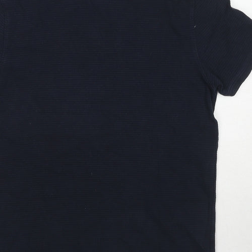 Kiabi Mens Blue Polyester Polo Size M Collared Button