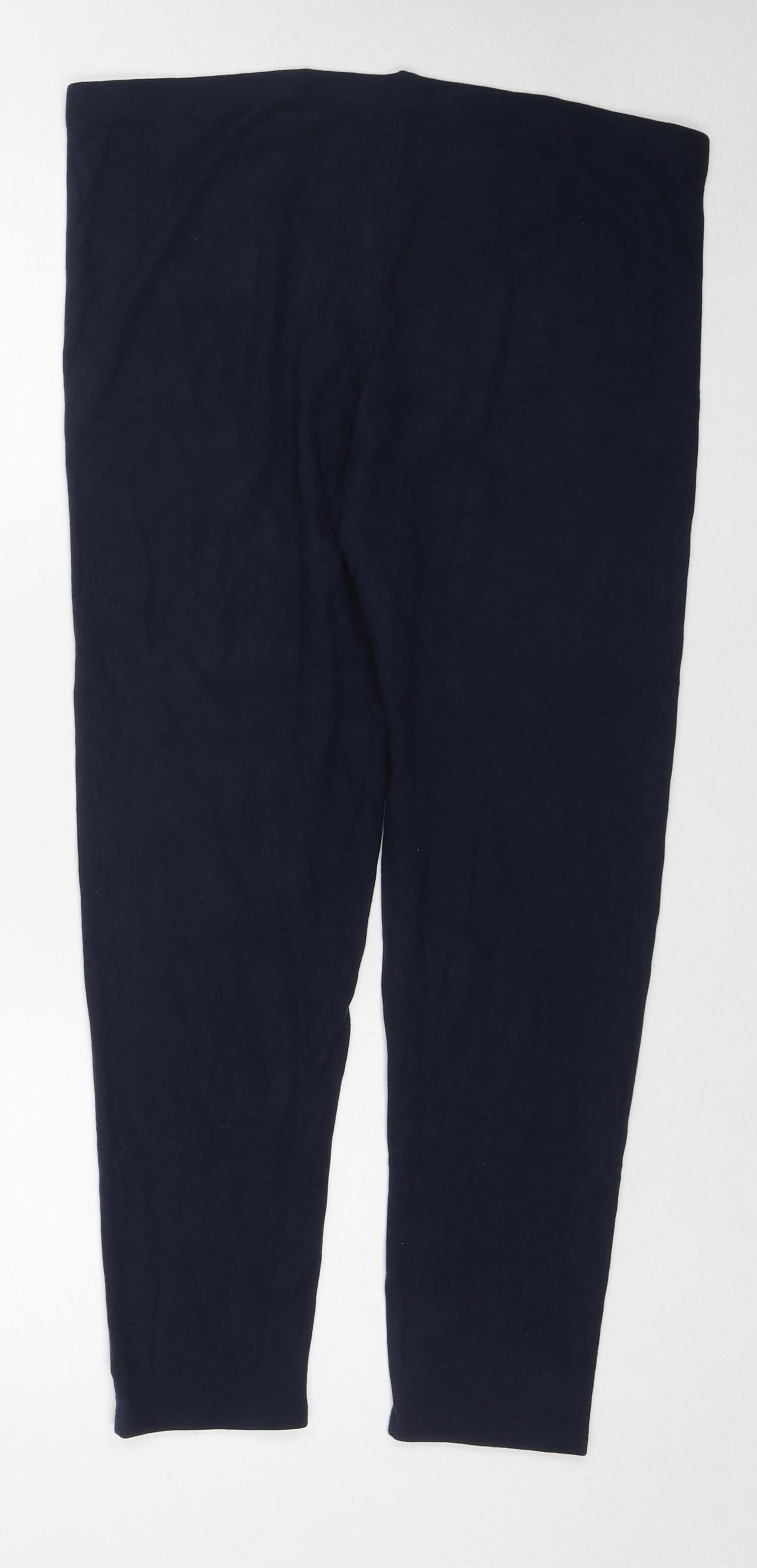 Marks and Spencer Womens Blue Viscose Carrot Leggings Size 22