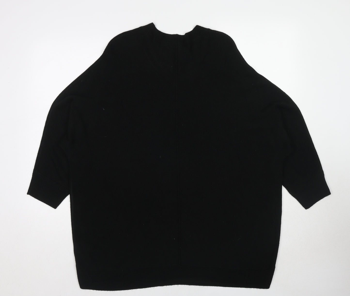 NEXT Womens Black Round Neck Acrylic Pullover Jumper Size XL