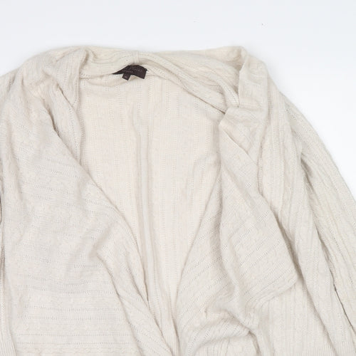 Great Plains London Womens Beige V-Neck Polyamide Cardigan Jumper Size M