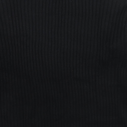 Marks and Spencer Womens Black Round Neck Polyester Pullover Jumper Size S