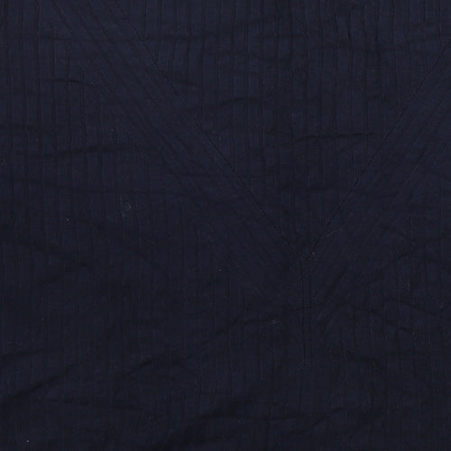 Marks and Spencer Womens Blue Round Neck Viscose Pullover Jumper Size M
