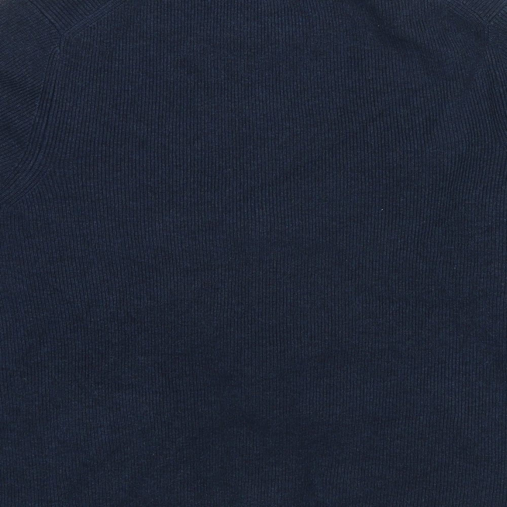 Marks and Spencer Womens Blue Polyester Full Zip Sweatshirt Size M Zip