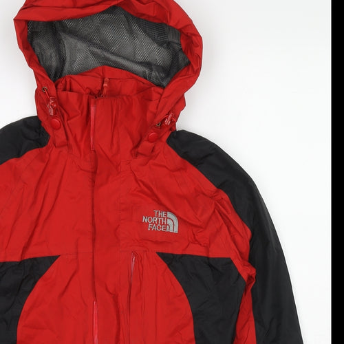The North Face Womens Red Windbreaker Jacket Size S Zip