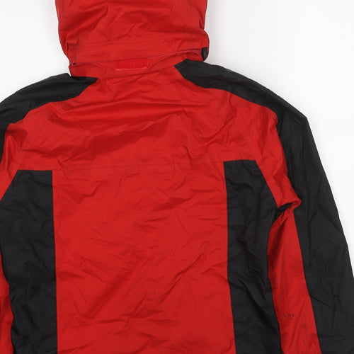 The North Face Womens Red Windbreaker Jacket Size S Zip