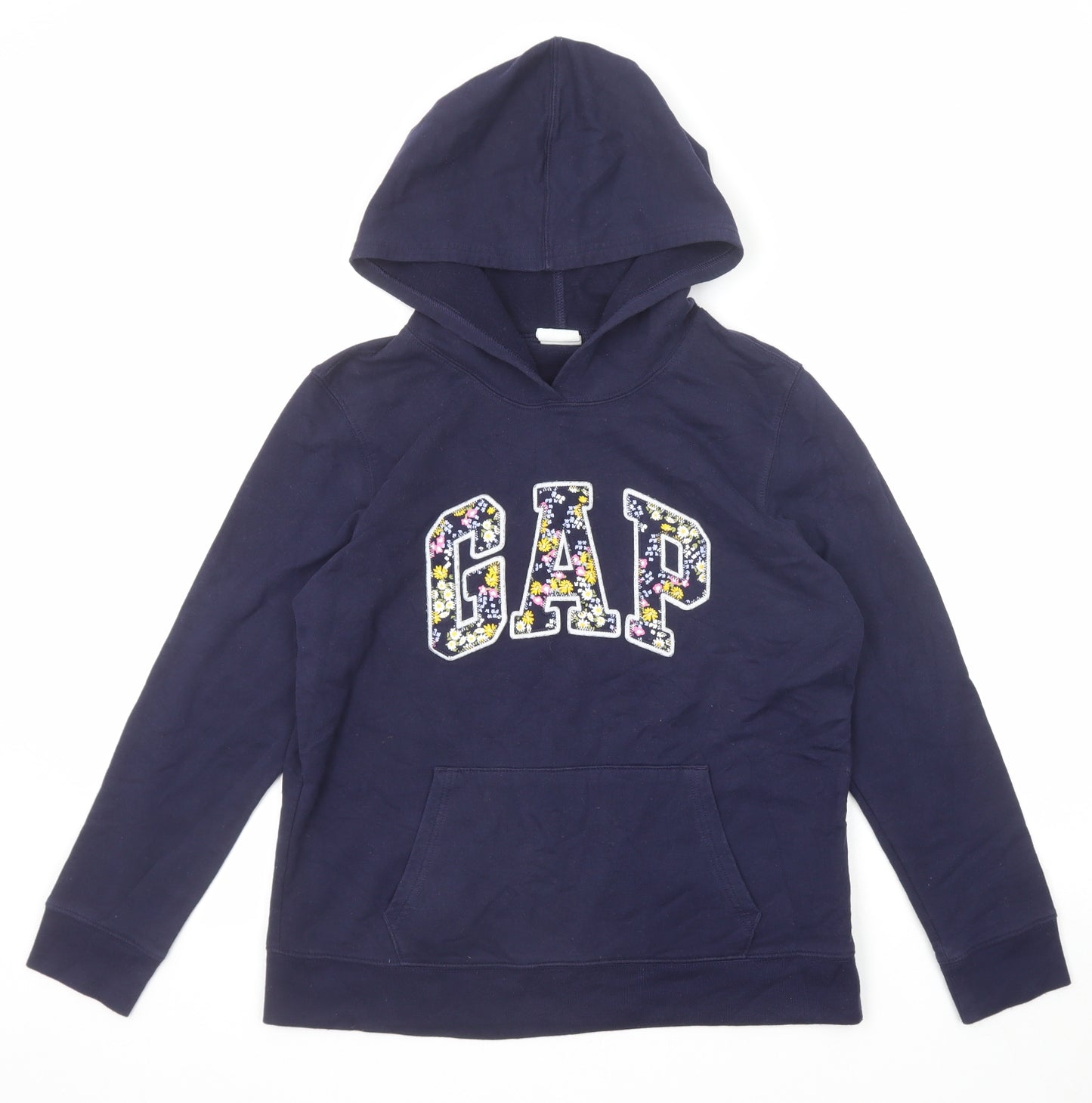 Gap Womens Blue Cotton Pullover Hoodie Size M Pullover