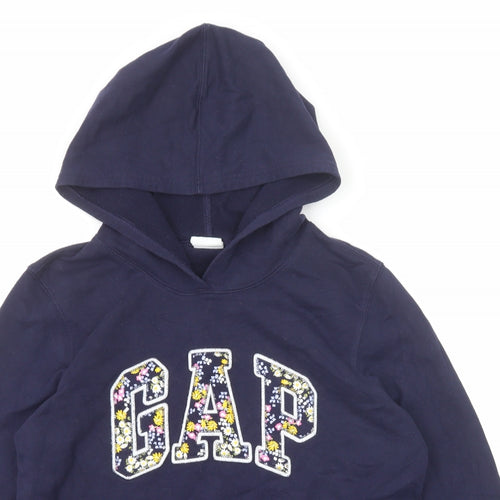 Gap Womens Blue Cotton Pullover Hoodie Size M Pullover
