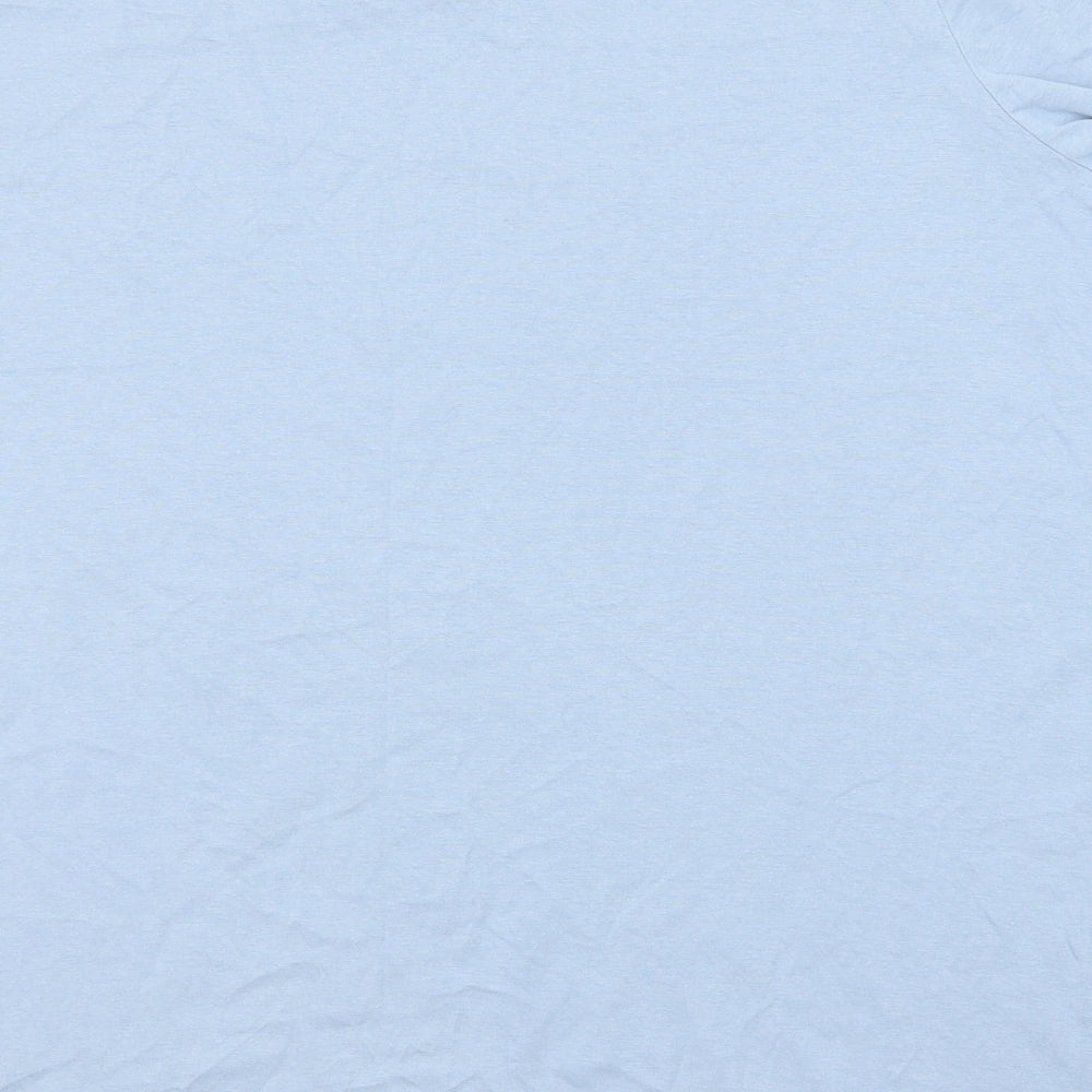 NEXT Womens Blue Cotton Basic T-Shirt Size 22 Round Neck