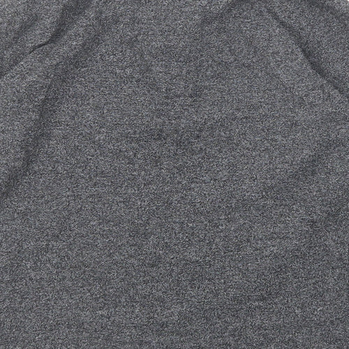 NEXT Boys Grey Cotton Basic Polo Size 9 Years Collared Button