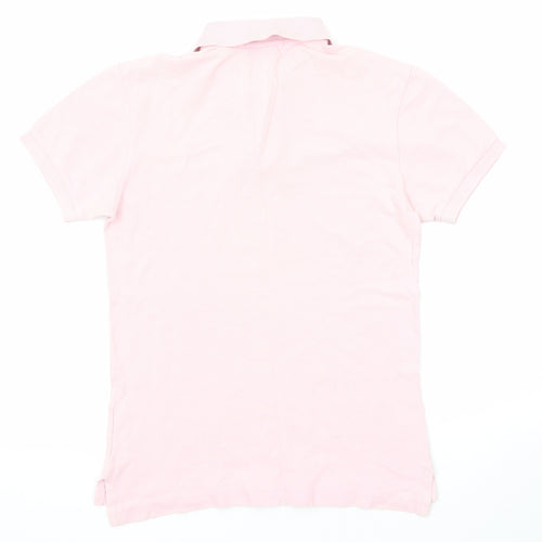 Polo Ralph Lauren Mens Pink Cotton Polo Size S Collared Button